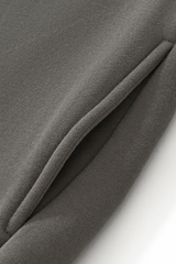 Men's Fall Relaxed Contrast Color Stripe High Neck Hoodie