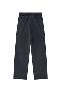 Unisex 100% Cotton Washed Heavyweight Wide Leg Casual Pants