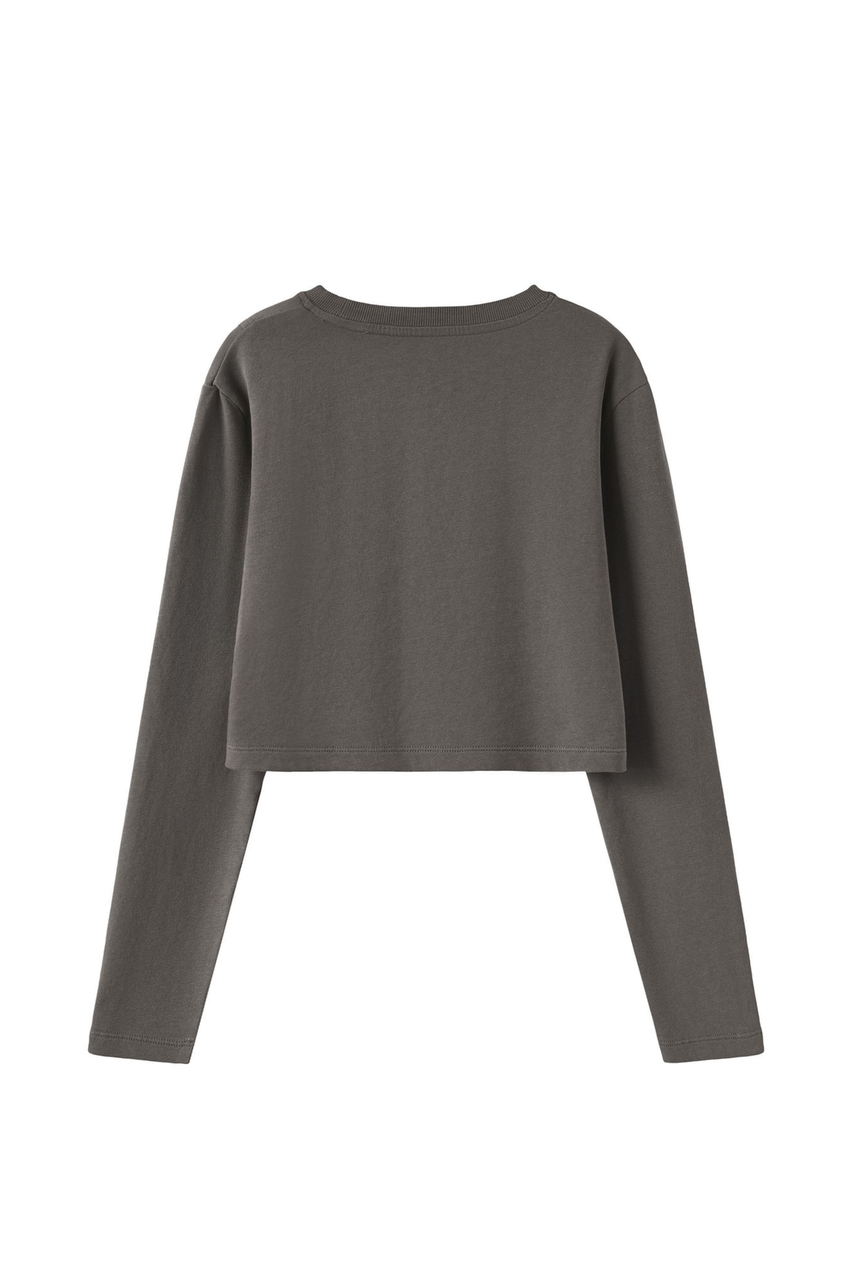 Women's 100% Cotton Washed Cropped Patchwork Cut Sweatshirt