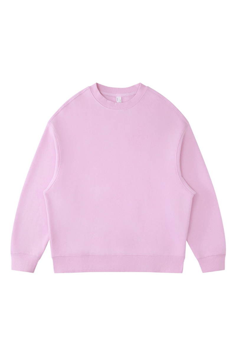 Women's Fall Fleece‑Lined Drop Shoulder Oversized Pullover