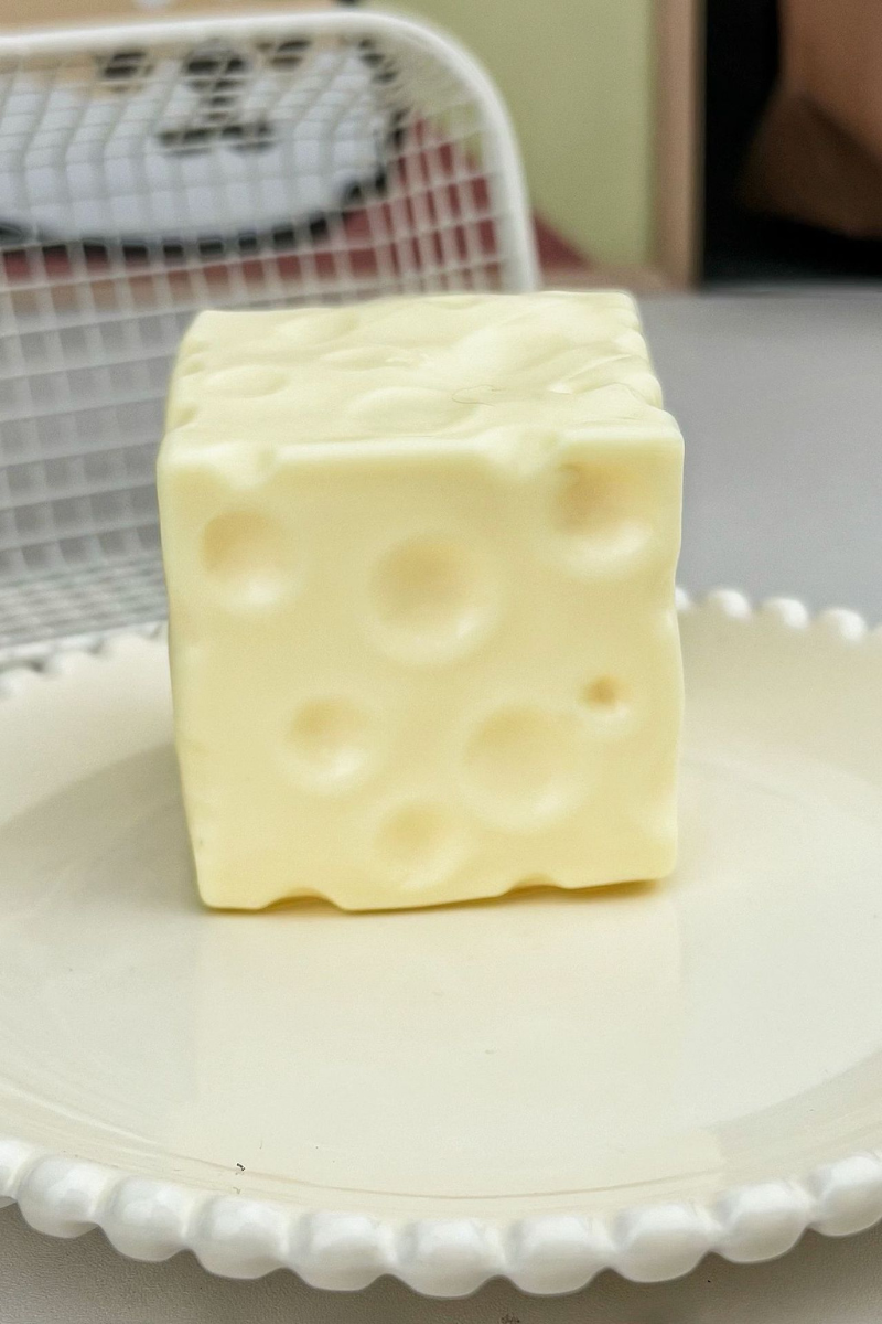 Cheese Cube Stress Relief Squishy Fidget Toy