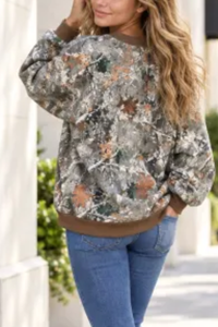 Women's Fall Custom Appliqué Embroidery Oversize Sweatshirt