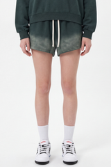 Women's Fall Vintage Gradient Fleece Drawstring Shorts