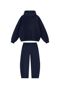 Men's Fall Fleece Hoodie & Wide Leg Sweatpants Casual Set