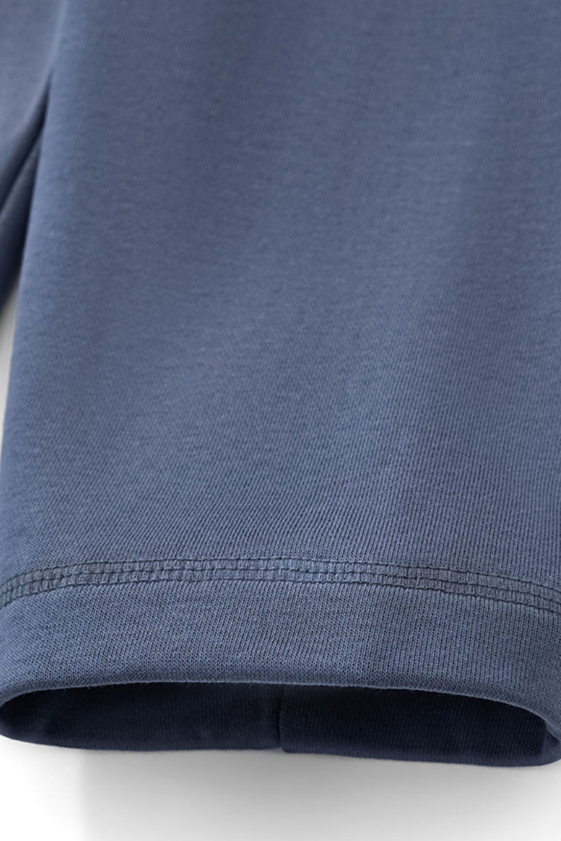 Men's Fall Boxy Cropped Kangaroo Pocket Drop-Shoulder Hoodie