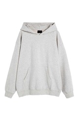 Unisex Fall 100% Cotton Solid Kangaroo Pocket Hoodie