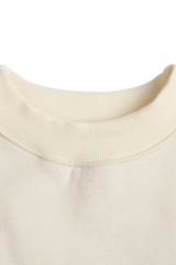 Women Cropped Exposed Seam Sweatshirt