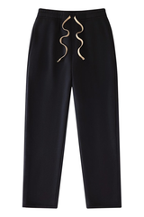 Unisex Drawstring Straight Leg Casual Sweatpants