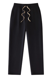 Unisex Drawstring Straight Leg Casual Sweatpants