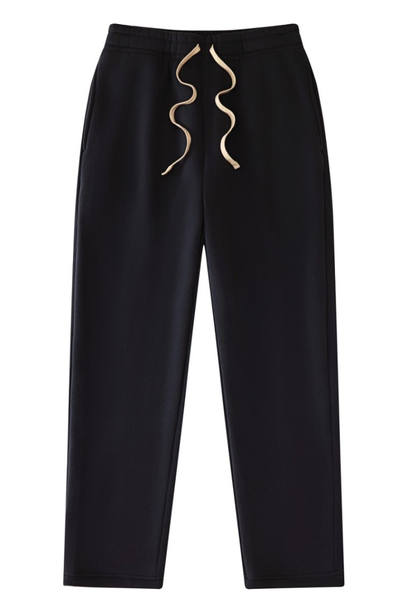 Unisex Drawstring Straight Leg Casual Sweatpants