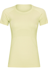 Women Seamless Round Neck Short Sleeve Sport T-Shirt