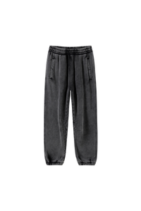Unisex Fall Fleece Wax Dyed  Vintage Athletic Jogger