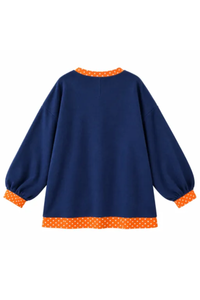 Women's Fall Letter Appliqué Embroidery Mockneck Sweatshirt