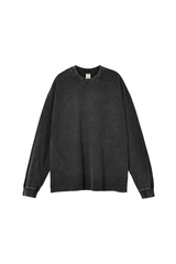 Unisex 100% Cotton Fall Vintage Washed Oversized Pullover