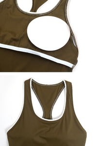 Women Color Contrast I-Back Jumpsuit