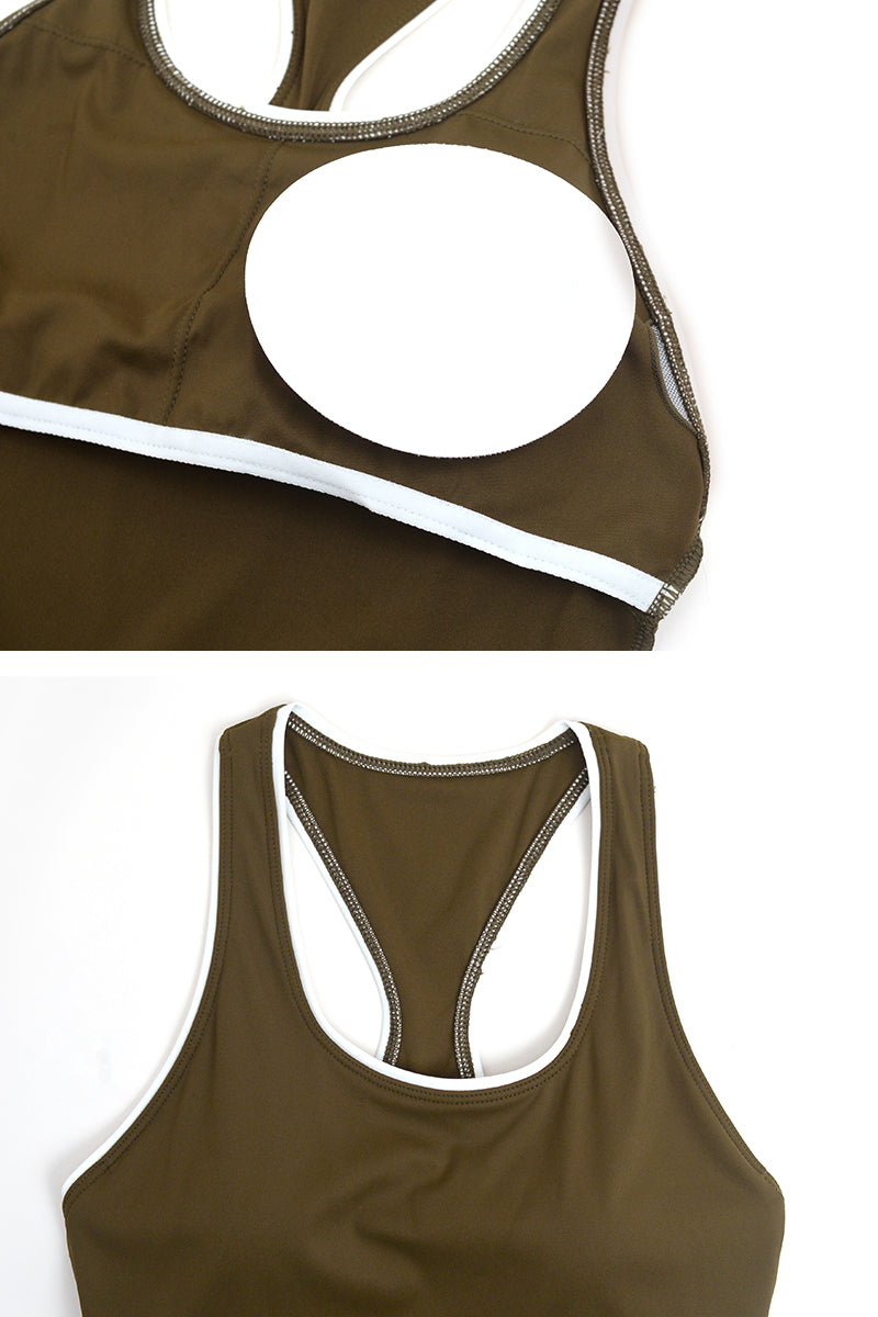 Women Color Contrast I-Back Jumpsuit