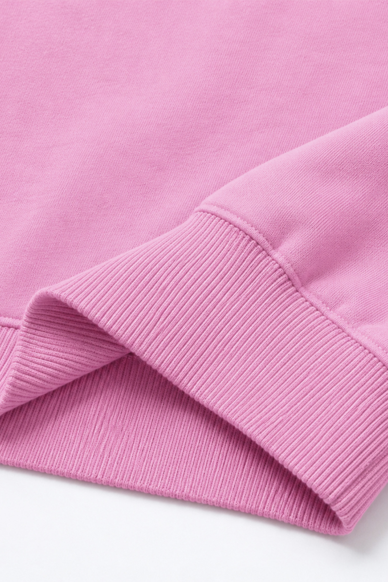 Women's Fall Solid Side-Slit Neckline Mock Neck Sweatshirt
