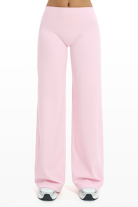 Women's High Waist V-Seam Butt Lifting Draped Wide Leg Pants