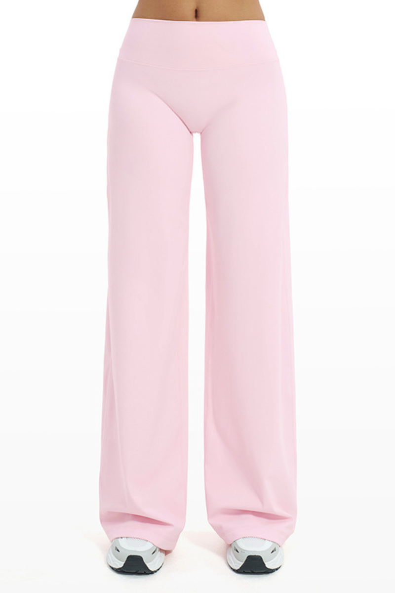 Women's High Waist V-Seam Butt Lifting Draped Wide Leg Pants