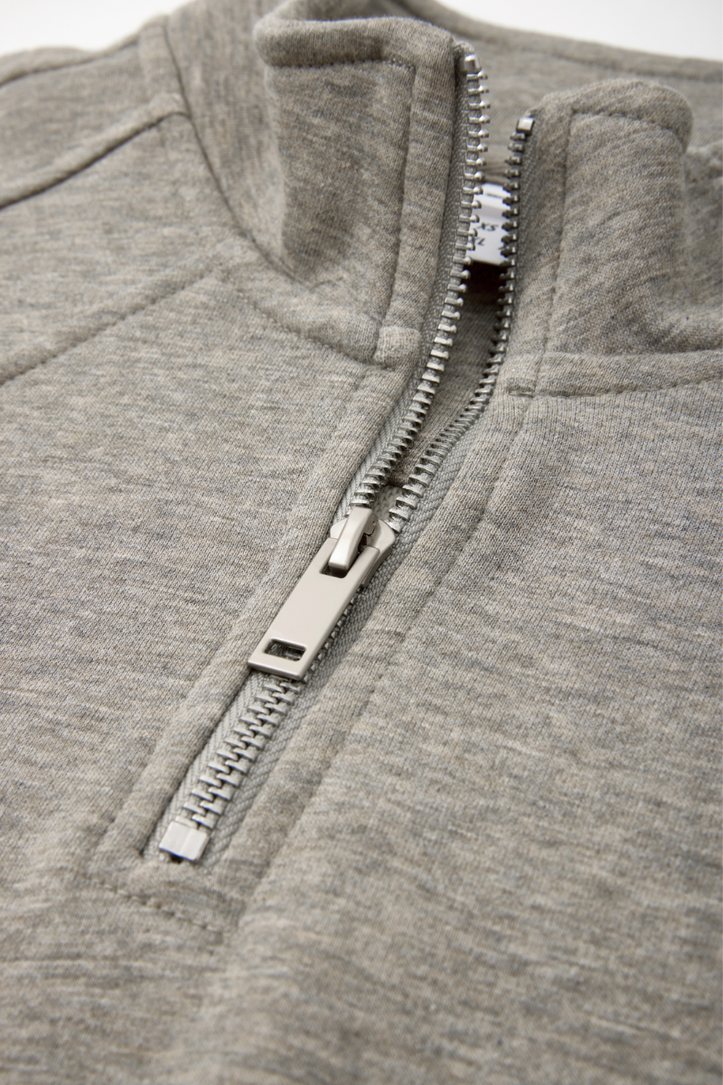 Unisex Fall 1/4 Zip Raglan Sleeve Mock Neck Sweatshirt