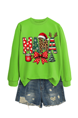 Women's Winter/Fall Christmas Santa Multi-color Pullover