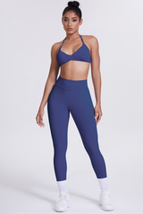 Women's Seamless Sports Bra Athletic Leggings Two-Piece Set