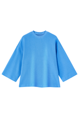 Men's Drop Shoulder Loose Crew Neck Waffle Knit T-shirt
