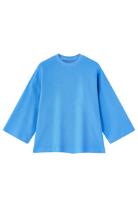 Men's Drop Shoulder Loose Crew Neck Waffle Knit T-shirt
