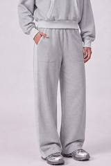 Women's Fall 100% Cotton Contrast-Stitch Caual Sweatpants