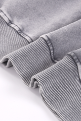 Unisex Fall 100% Cotton Snow Washed Crewneck Sweatshirt