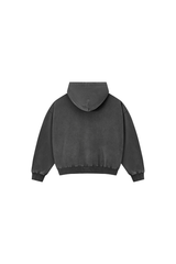 Men's Fall 100% Cotton Retro Boxy Two-Way Zip Hooded Jacket