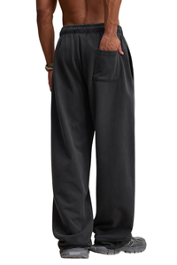 Unisex Fall 100% Cotton Vintage Washed Relaxed Sweatpants