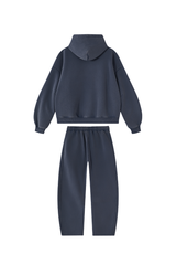 Unisex Fall Fleece Sets:Relaxed Hoodie And Sweatpants