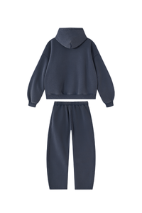 Unisex Fall Fleece Sets:Relaxed Hoodie And Sweatpants