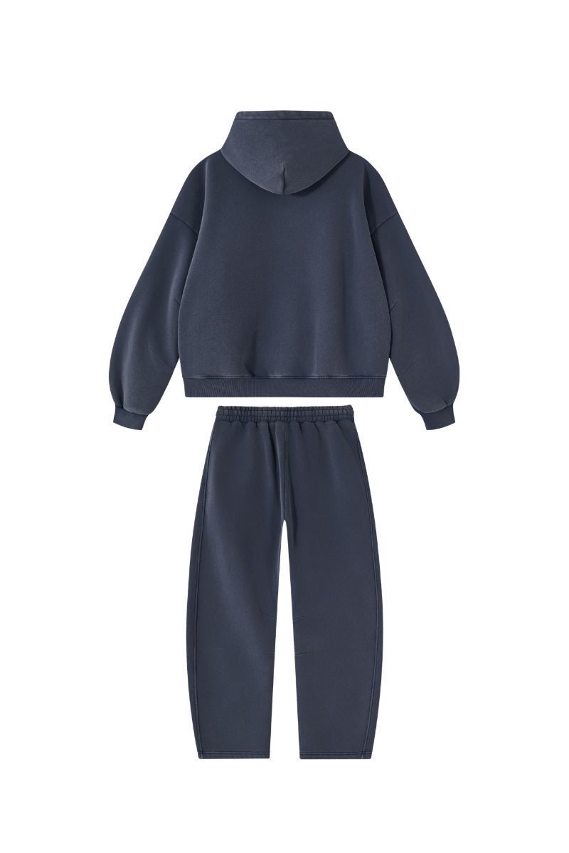 Unisex Fall Fleece Sets:Relaxed Hoodie And Sweatpants