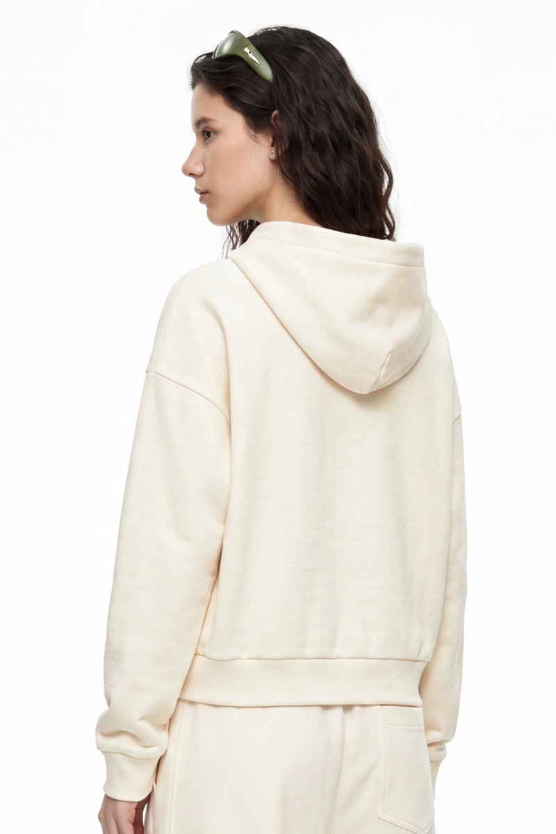 Women's Fall Boxy Fit French Terry Kangaroo Pocket Hoodie