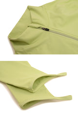 Women'S Zipper Reversible Collar Sport Jacket