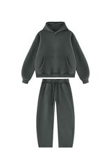 Unisex Fall Fleece Sets:Relaxed Hoodie And Sweatpants