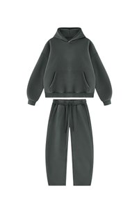 Unisex Fall Fleece Sets:Relaxed Hoodie And Sweatpants