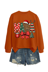 Women's Winter/Fall Christmas Santa Multi-color Pullover