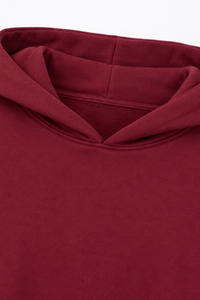 Unisex Fall 100% Cotton Solid Kangaroo Pocket Hoodie