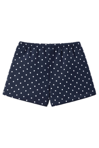 Unisex Fall Polka Dot Elastic Waist Drawstring Casual Shorts