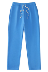 Unisex Drawstring Straight Leg Casual Sweatpants