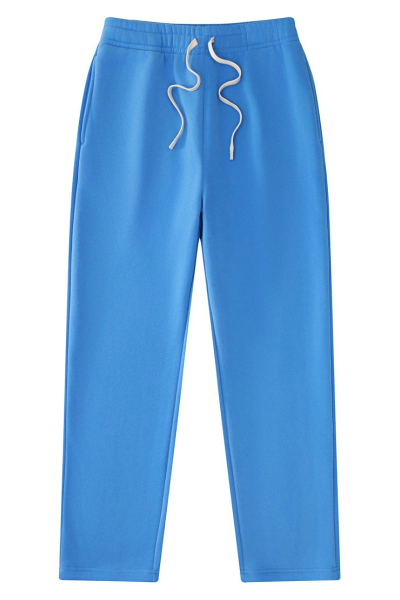Unisex Drawstring Straight Leg Casual Sweatpants