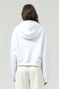 Women's Big Pocket Hooded Sweatshirt Cropped Top