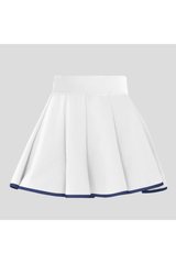 Women's Tennis Color Trim Pleated Athletic Mini Skirt