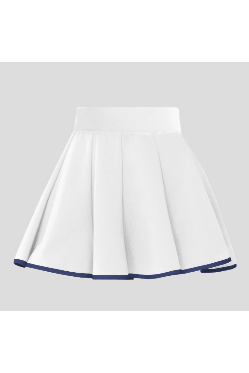 Women's Tennis Color Trim Pleated Athletic Mini Skirt