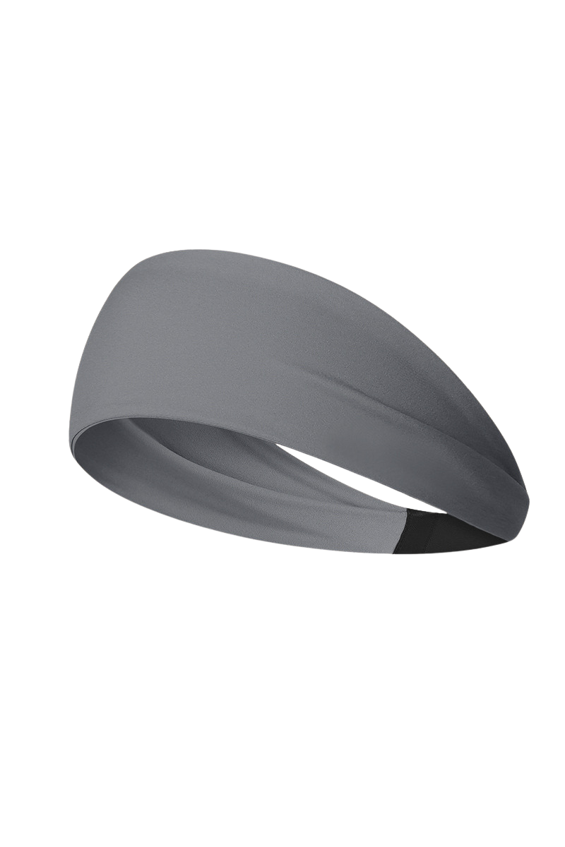 Women's exercise sweat-absorbing headband.