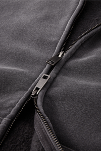 Men's Fleece-Lined Spray-Faded Oversized Hooded Jacket
