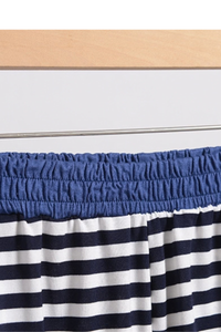 Plus Size Women's Fall Stripe Elastic Waistband Casual Pants